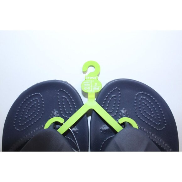 Crocs Adult Baya ll Flip Flop Sandals M9 W11 Blue Iconic Comfort Slide On Casual - Picture 3 of 9